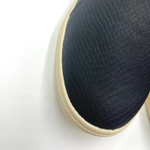 Dr Scholls Womens Size 9.5 Max Zip‎ Black Faux Snakeskin Sneakers Shoes - Picture 3 of 12